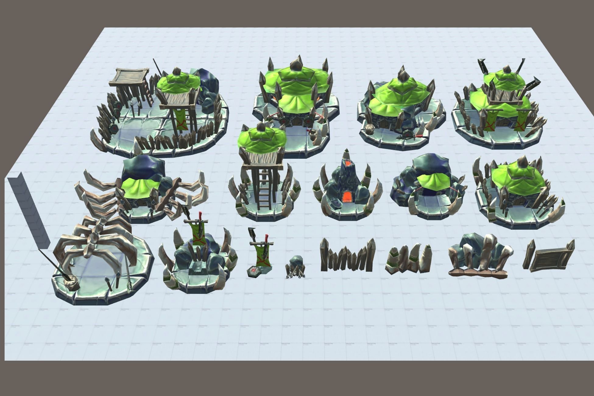 Orc RTS Fantasy Buildings Low-poly 3D model_12