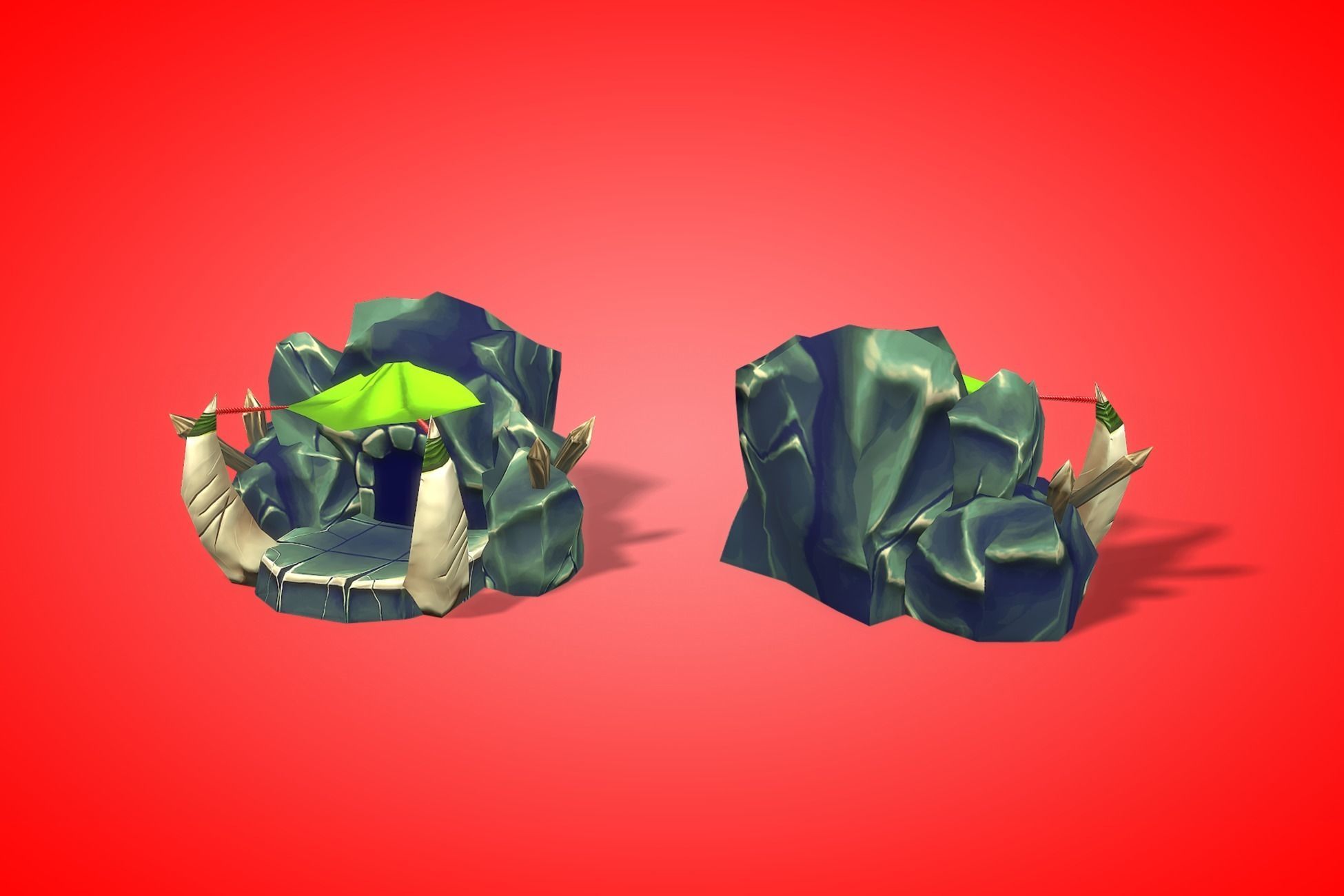 Orc RTS Fantasy Buildings Low-poly 3D model_5