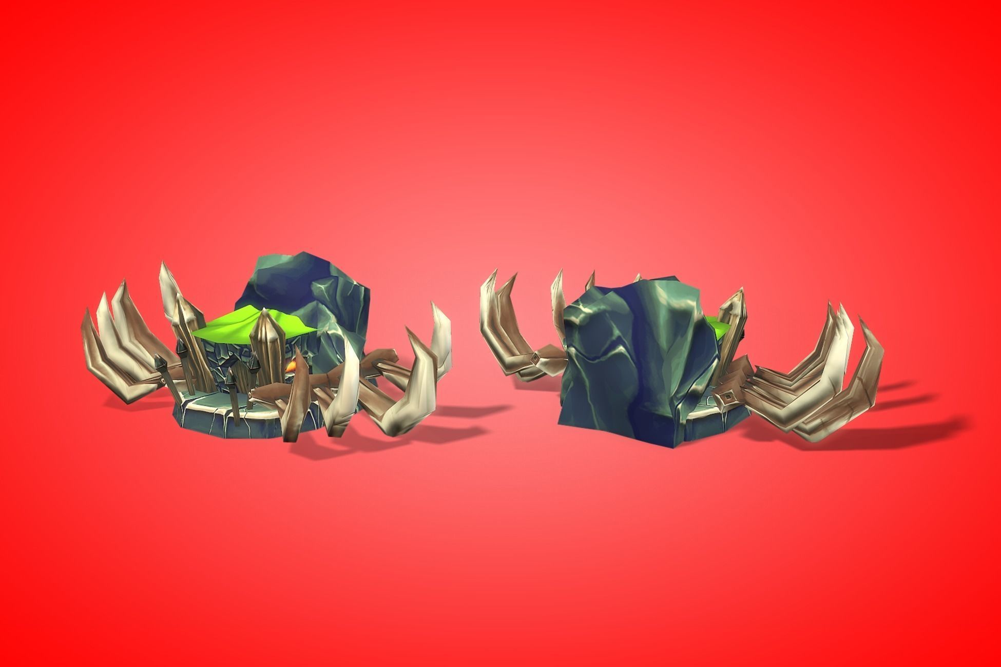 Orc RTS Fantasy Buildings Low-poly 3D model_11