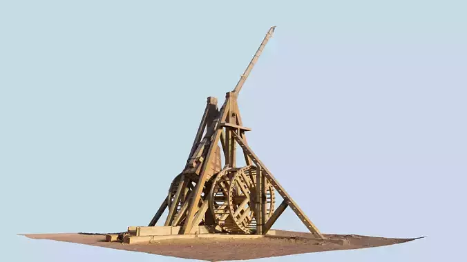 Medieval Siege Trebuchet 3D model
