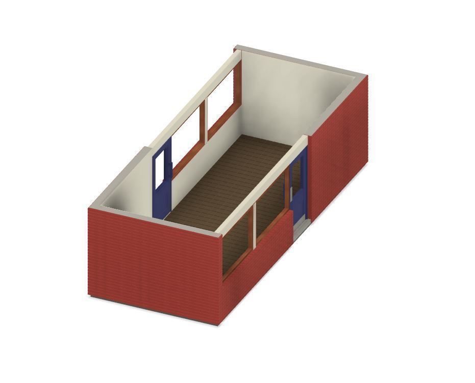 Model Railway - Platform Waiting Room 3D print model_5