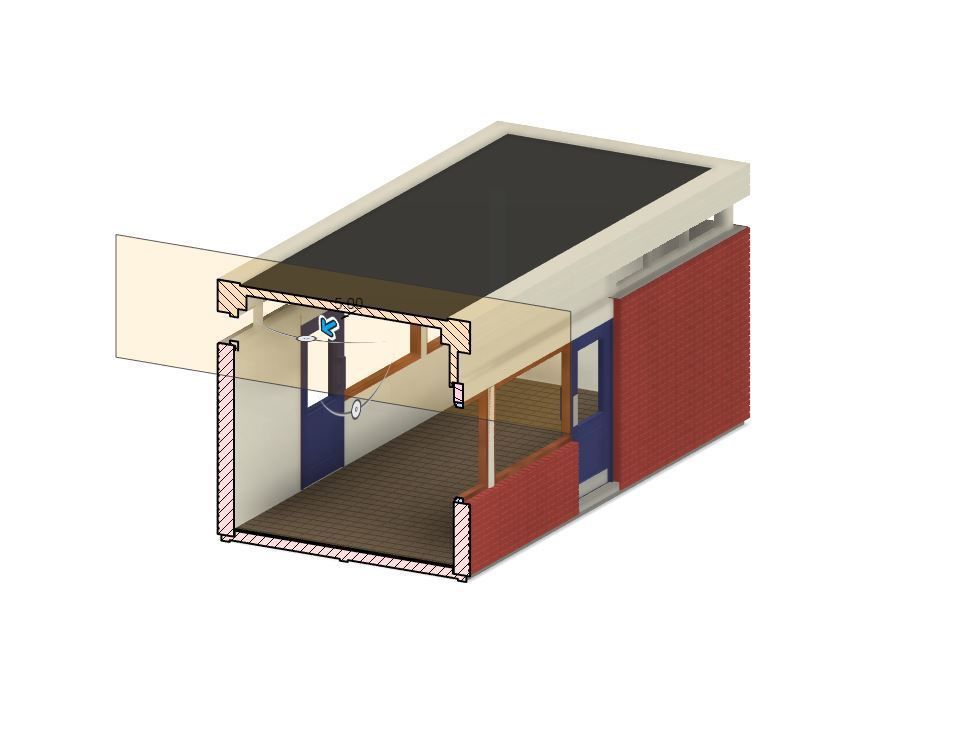 Model Railway - Platform Waiting Room 3D print model_9