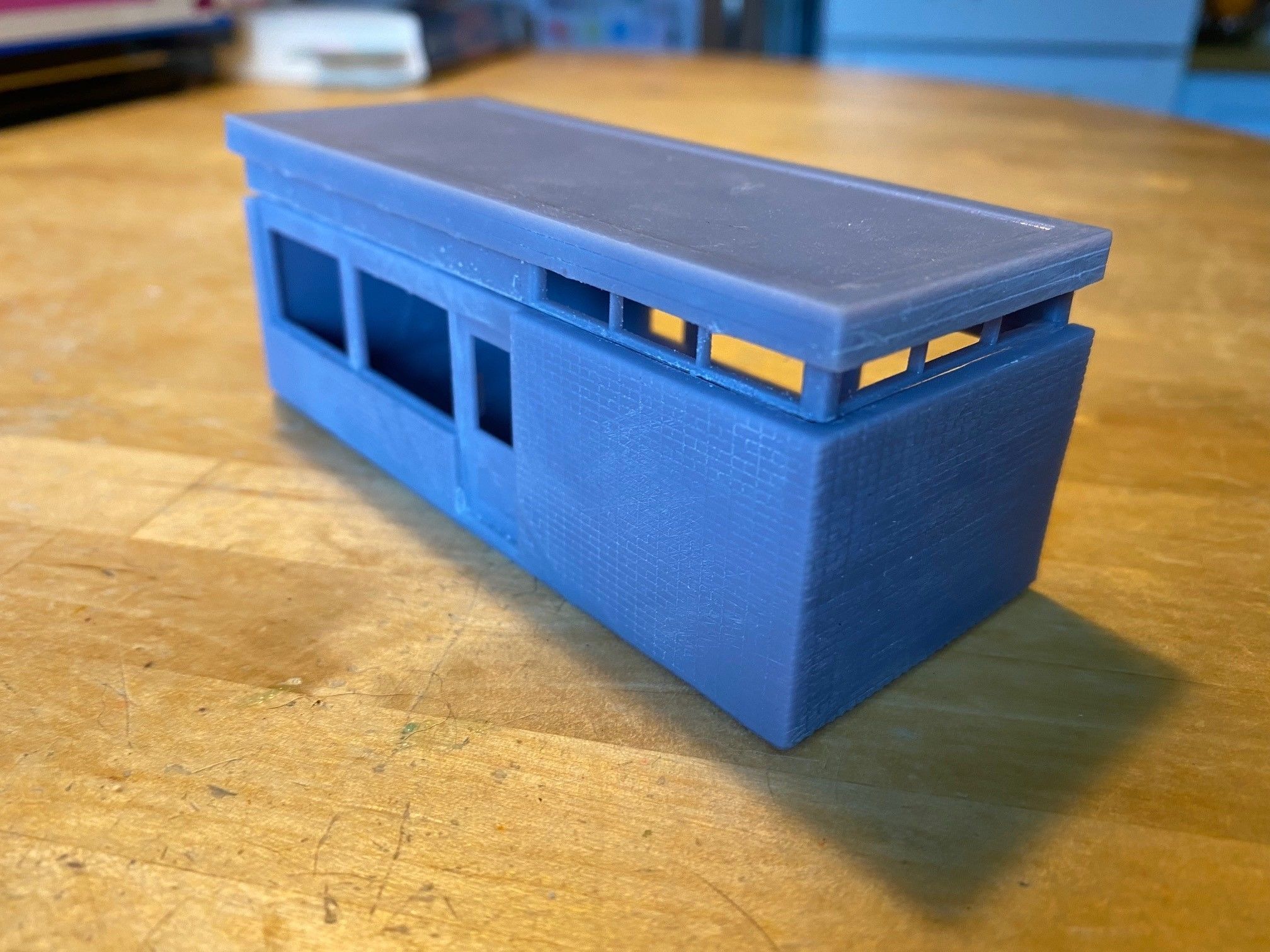 Model Railway - Platform Waiting Room 3D print model_1