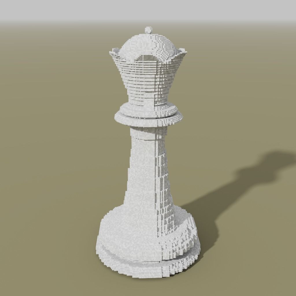 Chess figures Low-poly 3D model_18