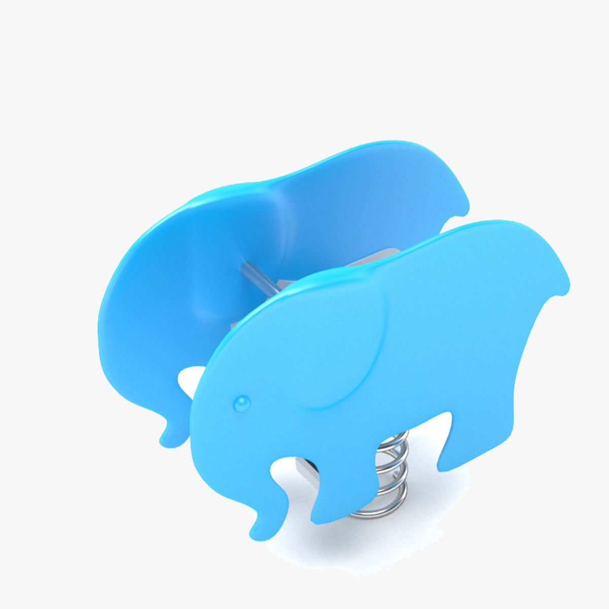 Spring playground children elephant 3D model 3D model_5