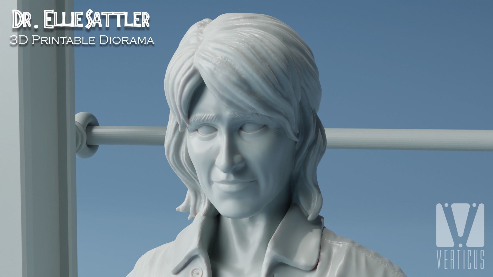 Dr Ellie Sattler Diorama 3D Print 3D print model_2