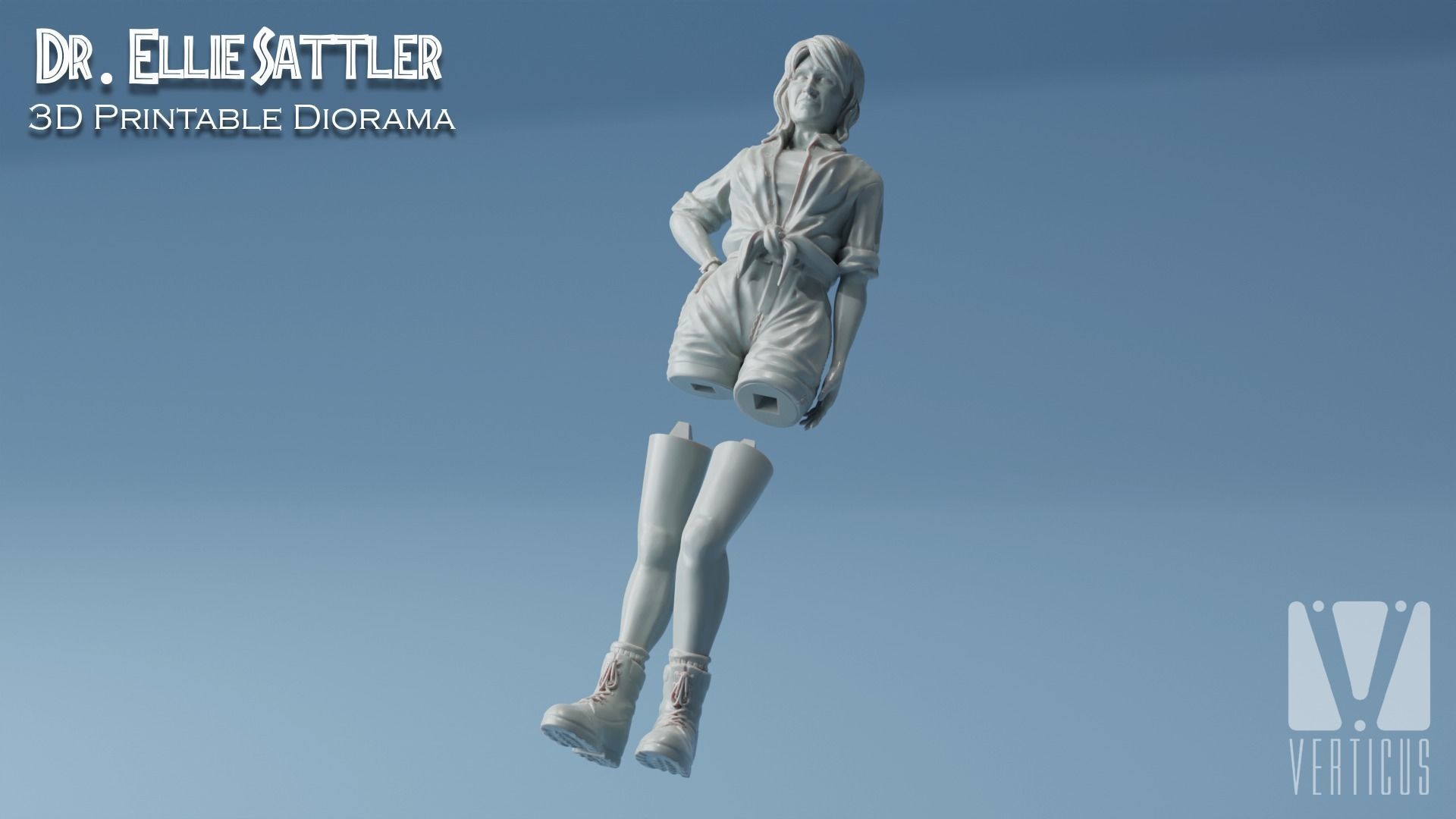 Dr Ellie Sattler Diorama 3D Print 3D print model_3