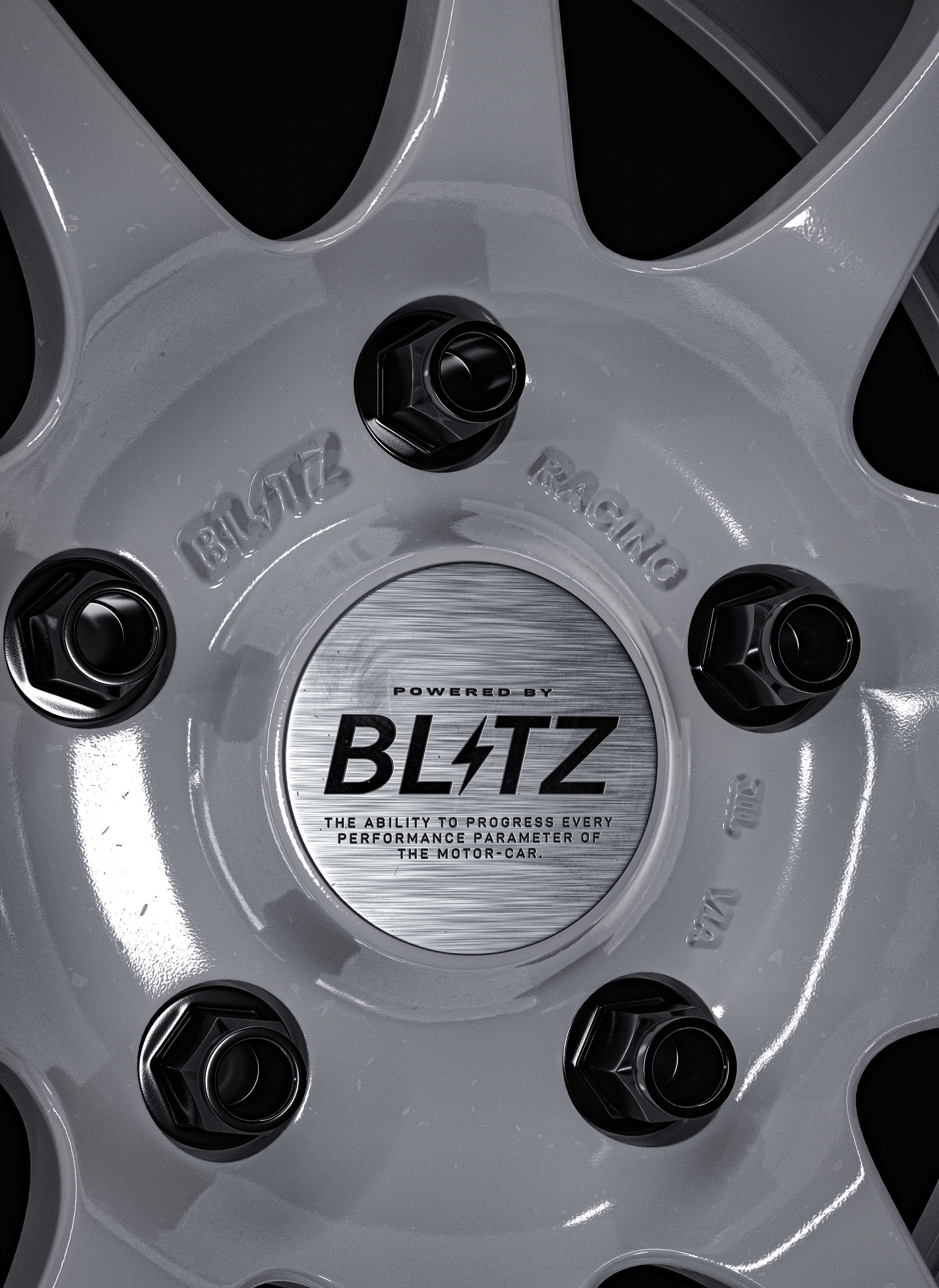 Blitz Type 01 car rim Free 3D model_1