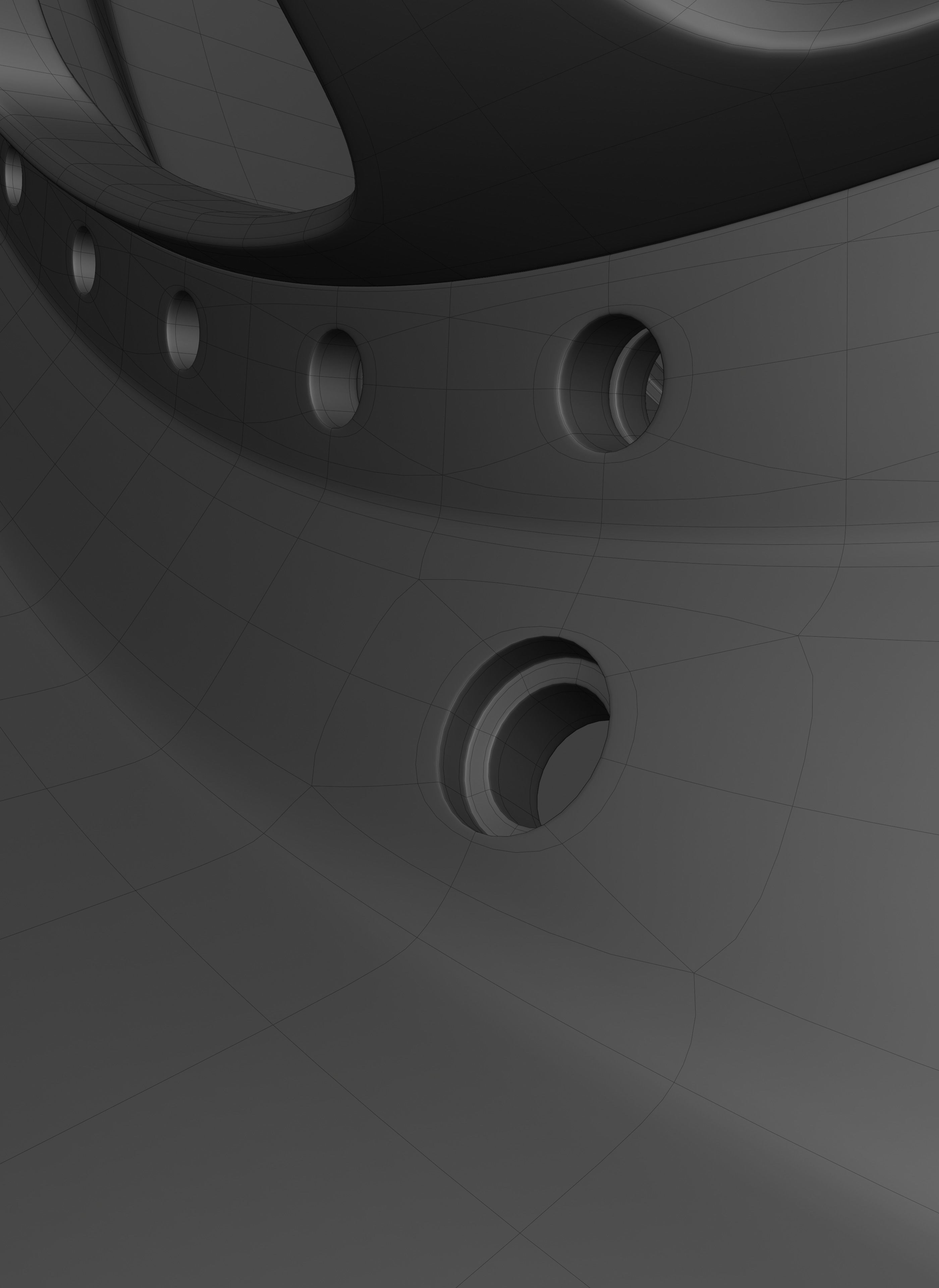 Blitz Type 01 car rim Free 3D model_20