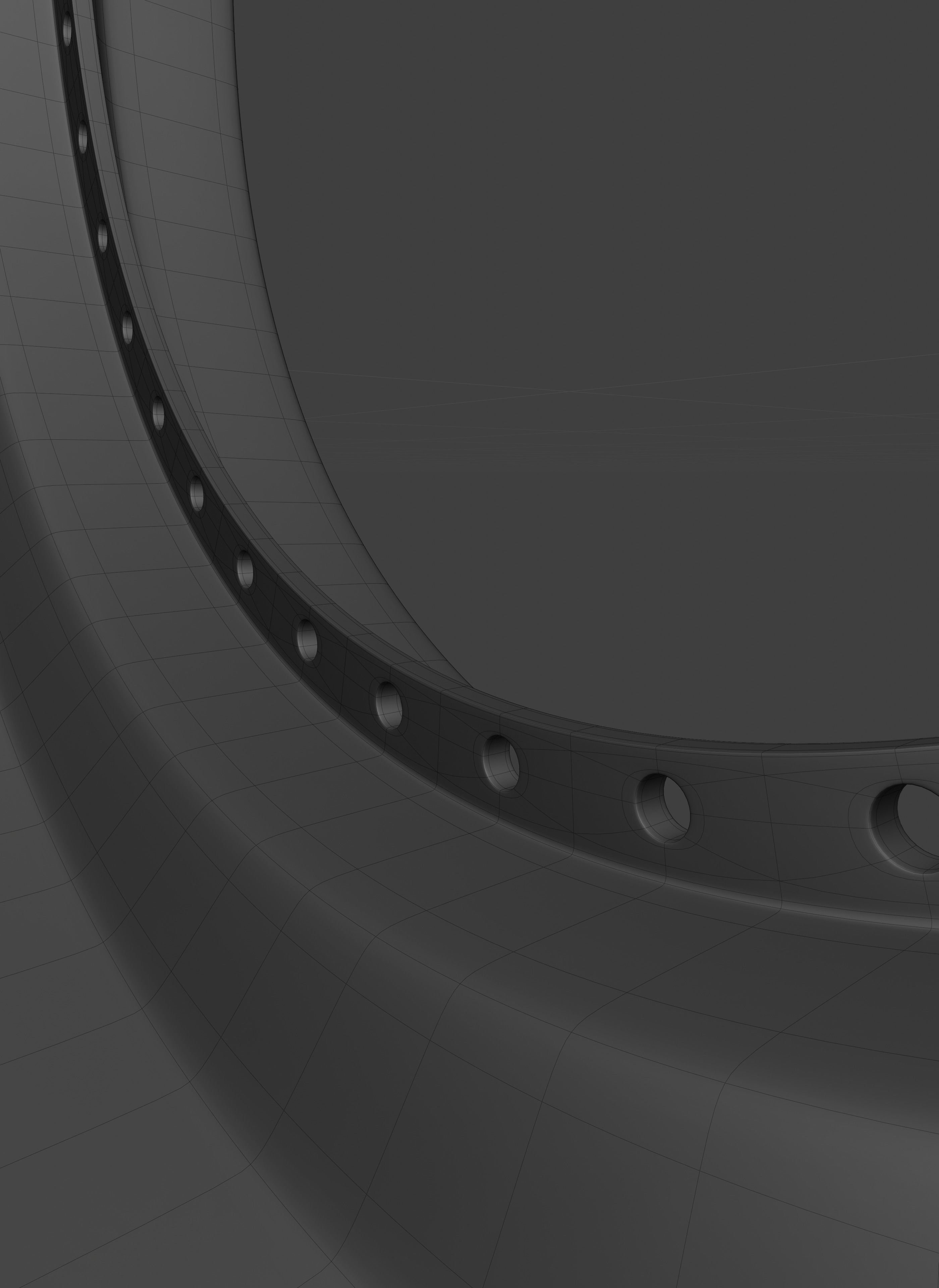 Blitz Type 01 car rim Free 3D model_19