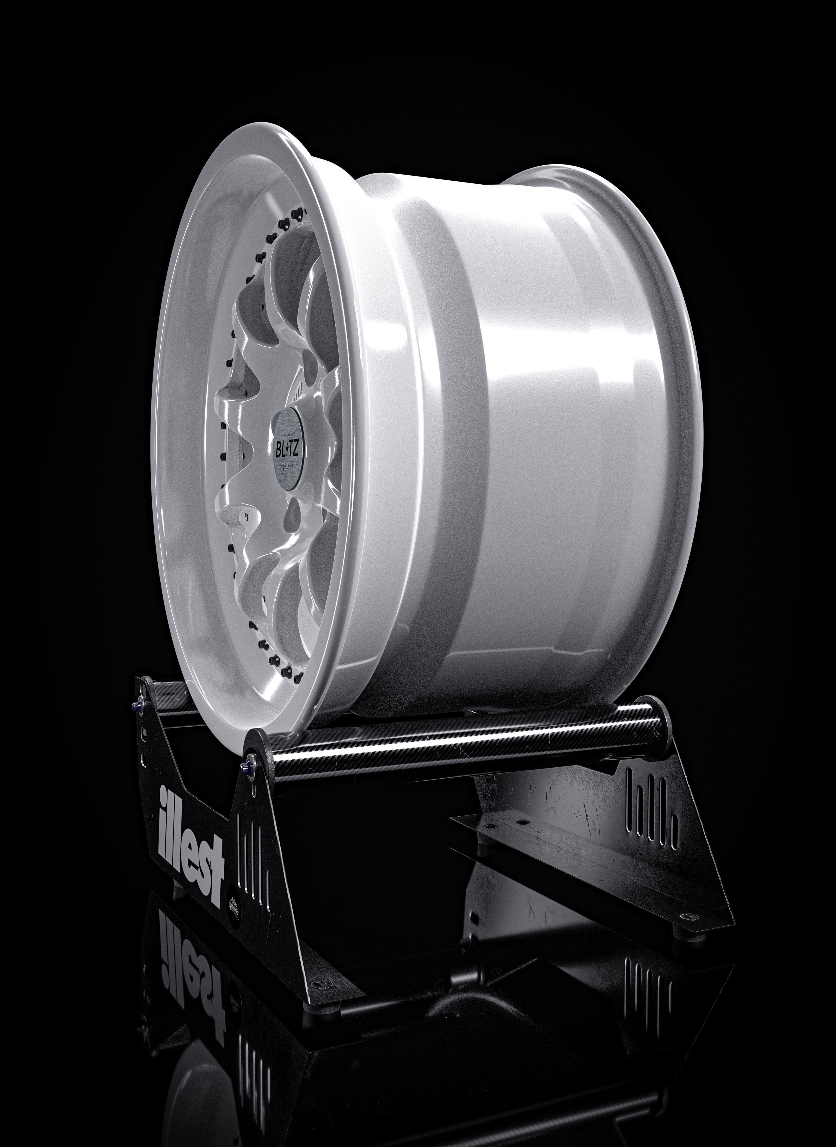 Blitz Type 01 car rim Free 3D model_3