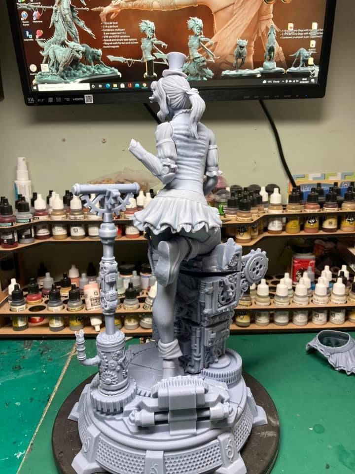 VICTORIA THE STEAMPUNK GIRL 3D print model_9