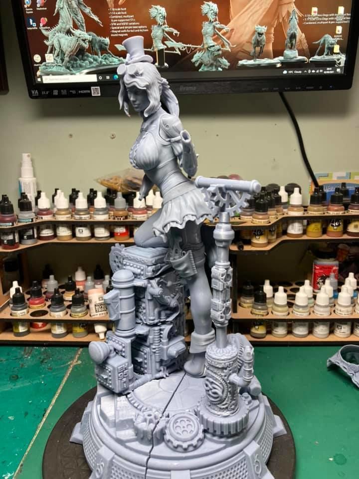 VICTORIA THE STEAMPUNK GIRL 3D print model_11