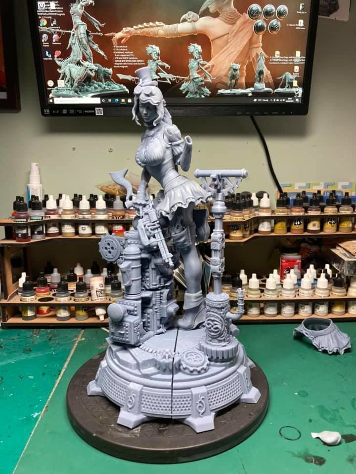 VICTORIA THE STEAMPUNK GIRL 3D print model_14
