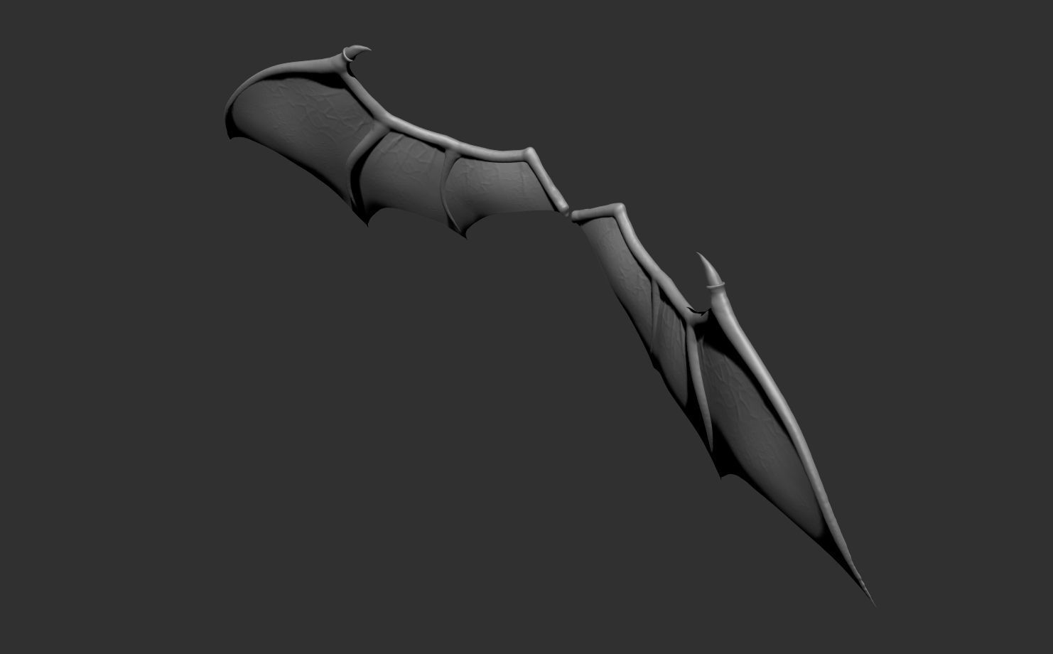 Demon Wings and Tail 3D model_6