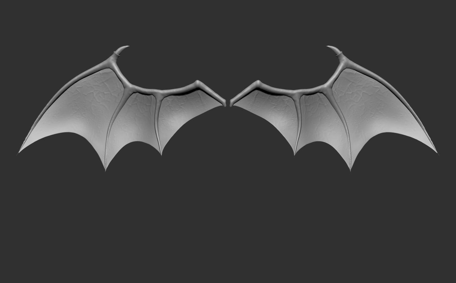 Demon Wings and Tail 3D model_4