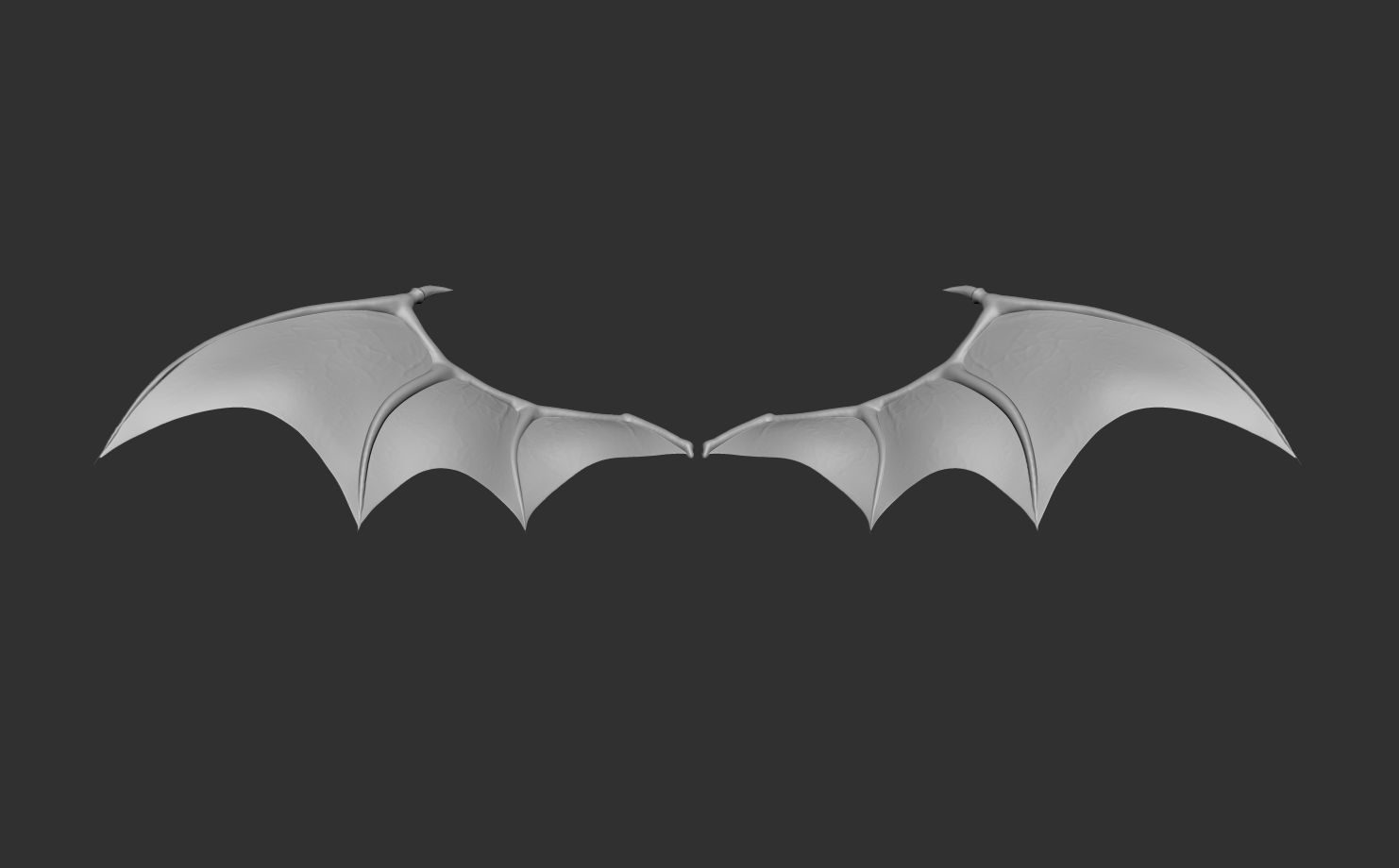 Demon Wings and Tail 3D model_7