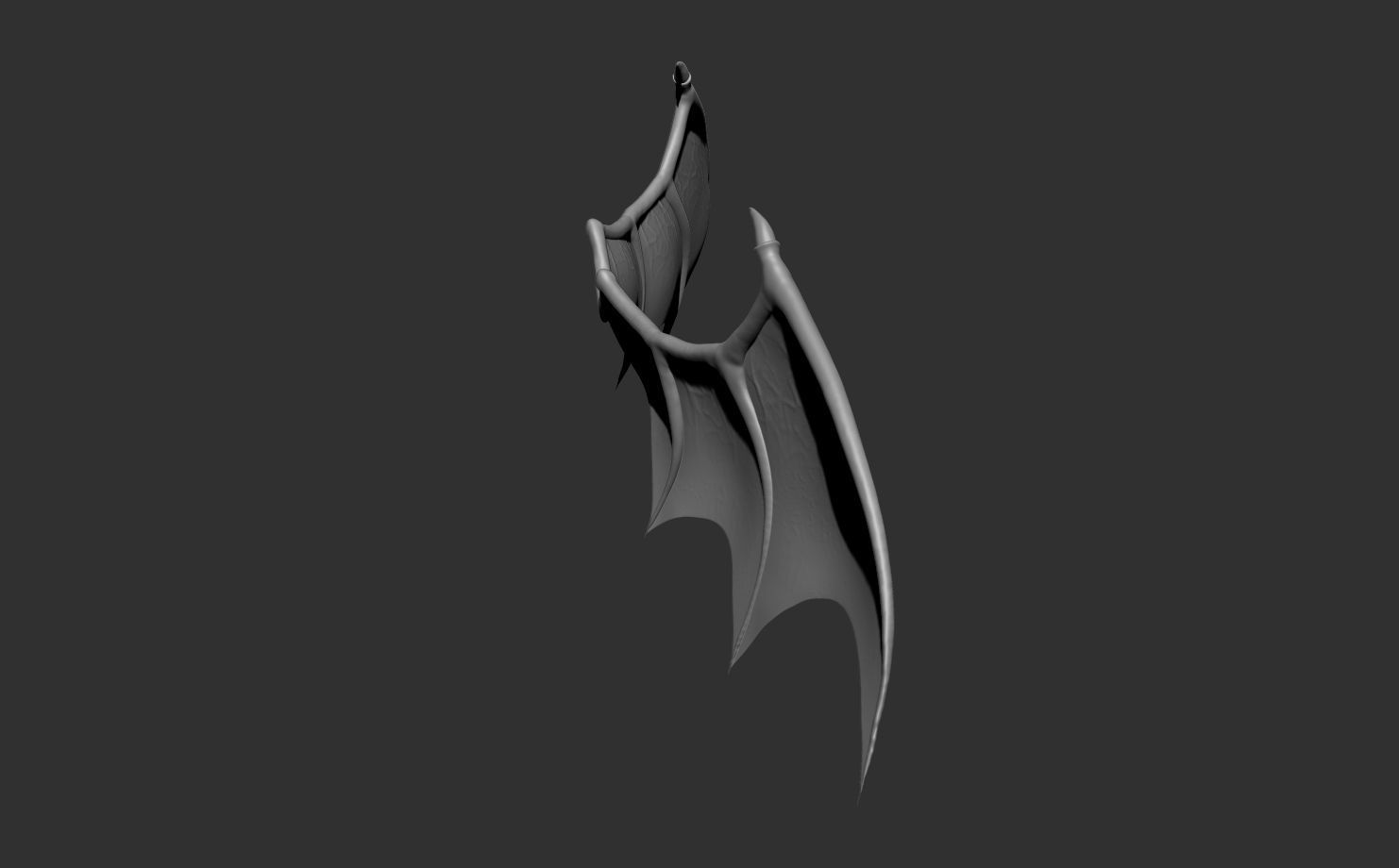 Demon Wings and Tail 3D model_8