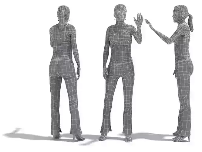 Three Females Characters