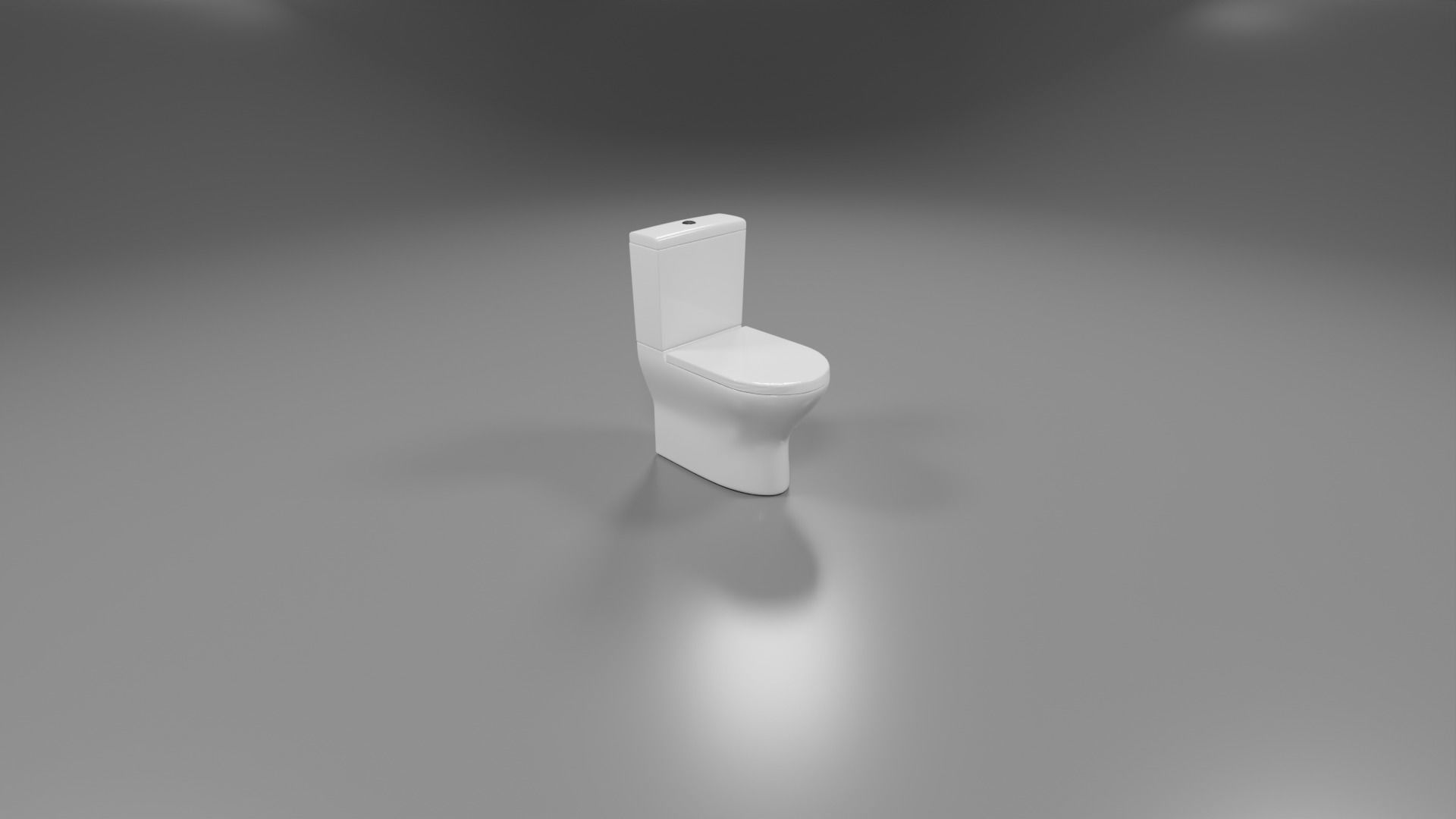 modern toliet 4 Low-poly 3D model_8