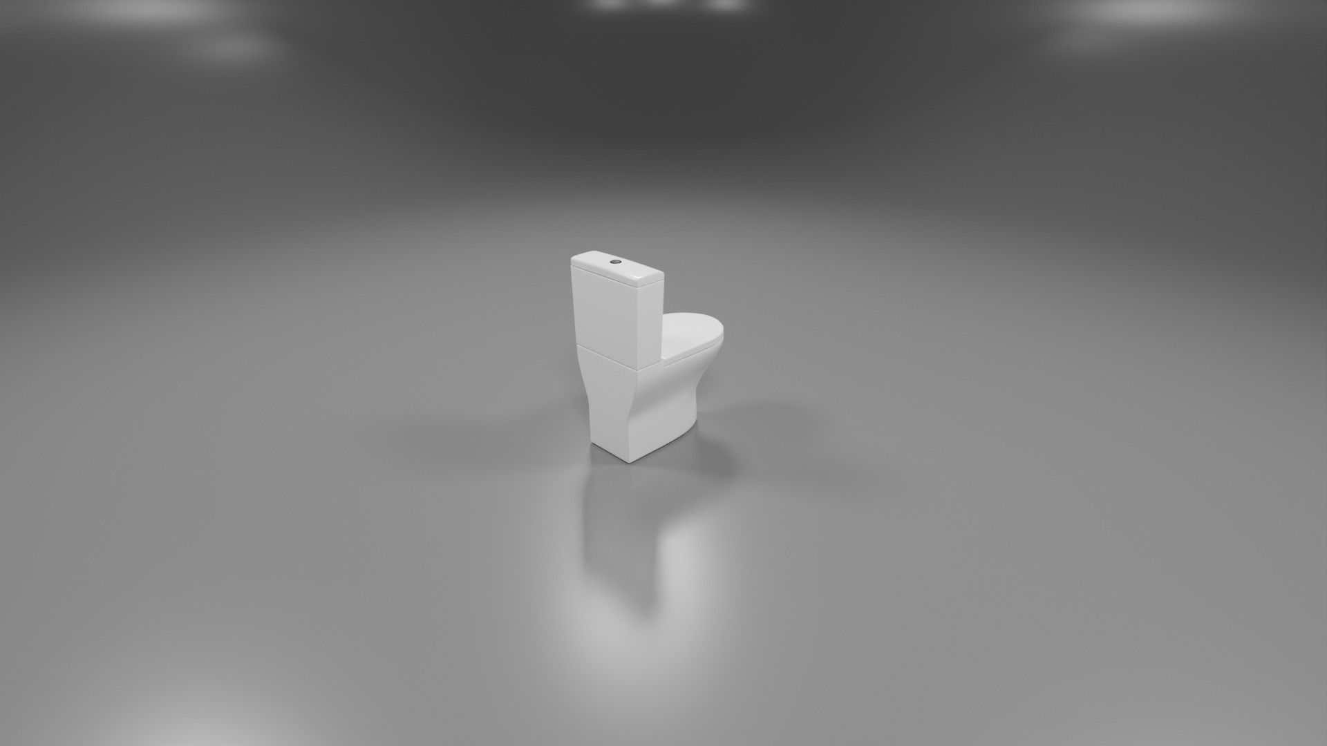 modern toliet 4 Low-poly 3D model_6