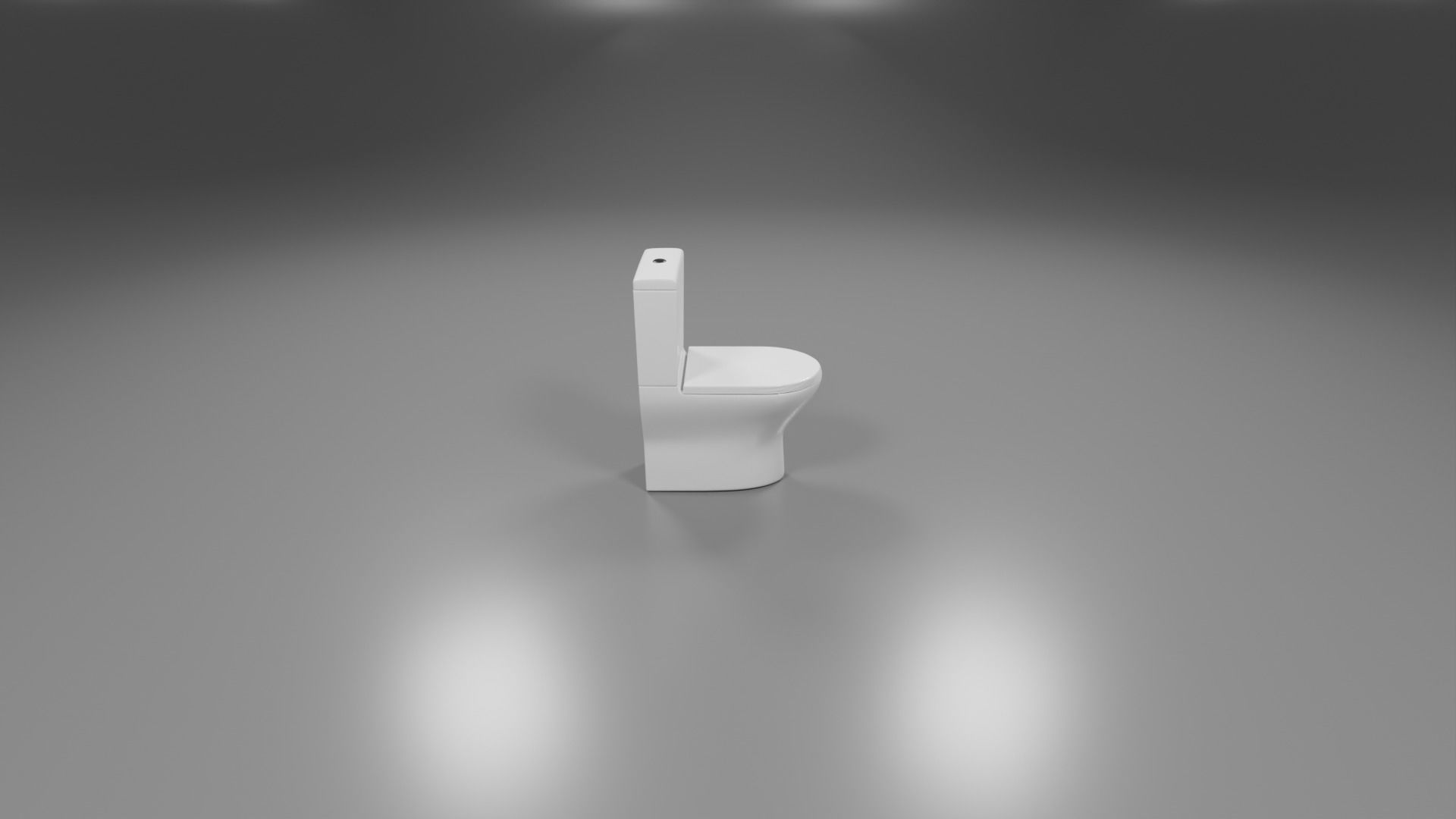 modern toliet 4 Low-poly 3D model_7