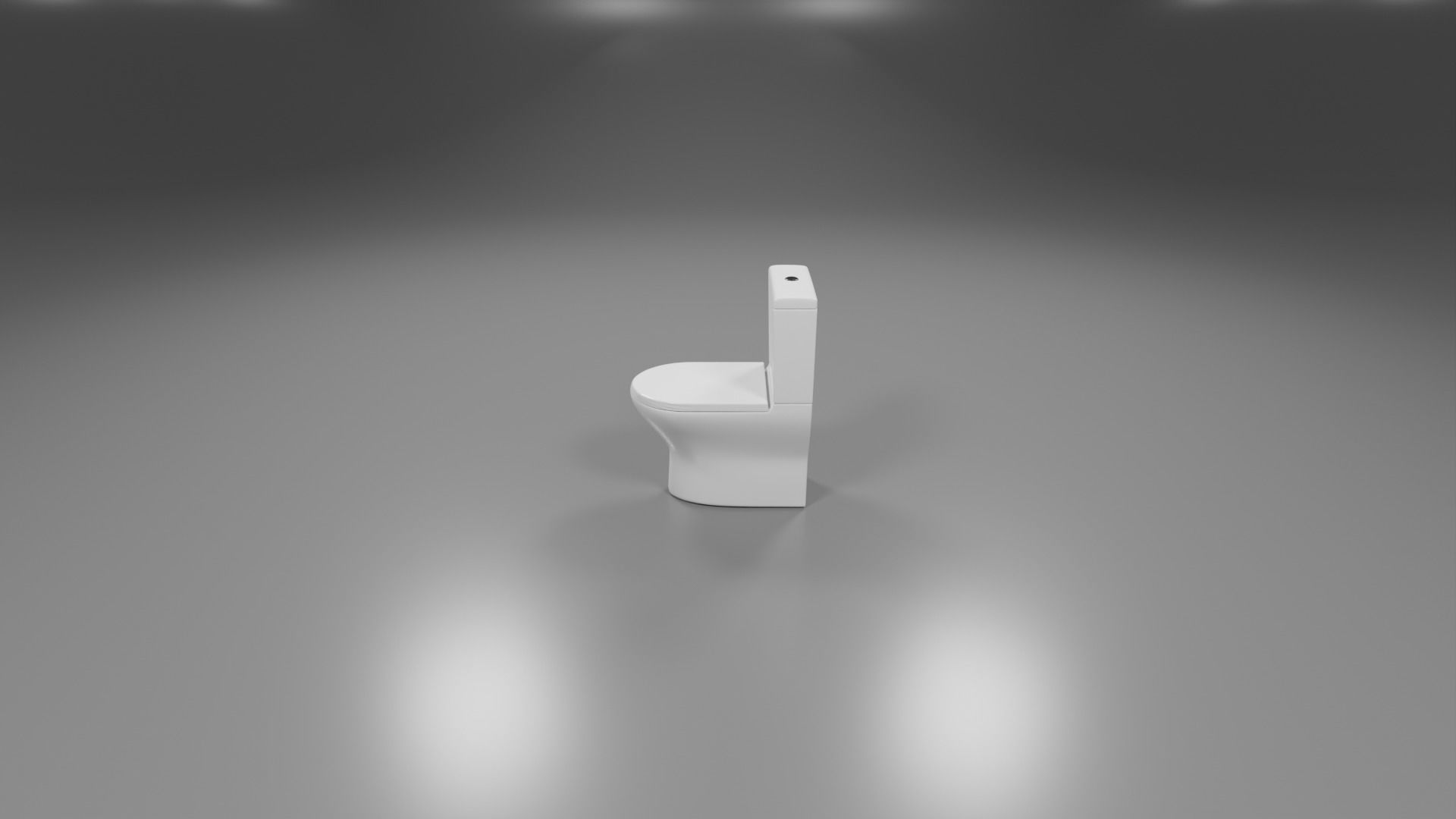 modern toliet 4 Low-poly 3D model_3
