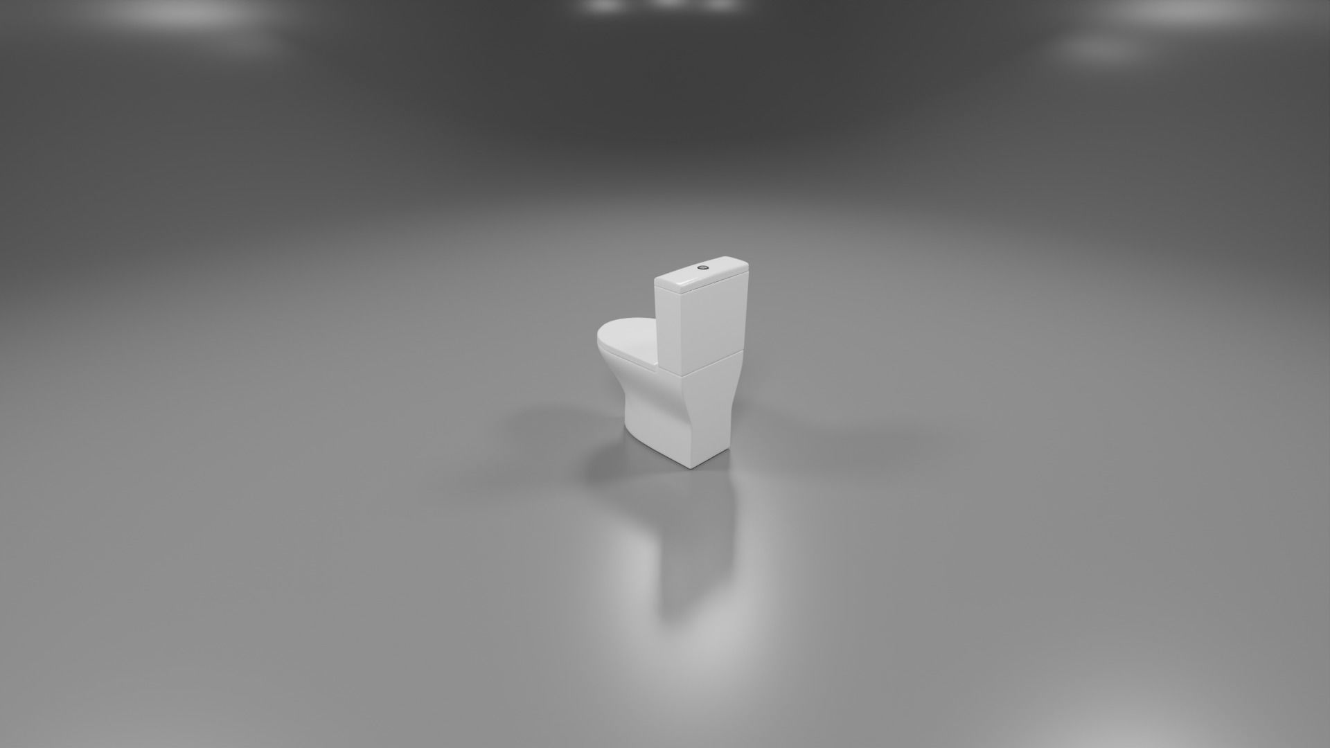 modern toliet 4 Low-poly 3D model_4
