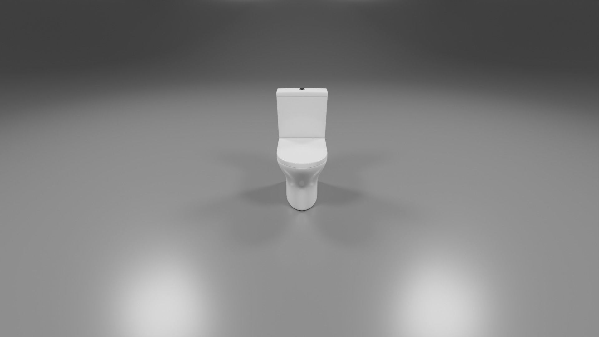 modern toliet 4 Low-poly 3D model_1