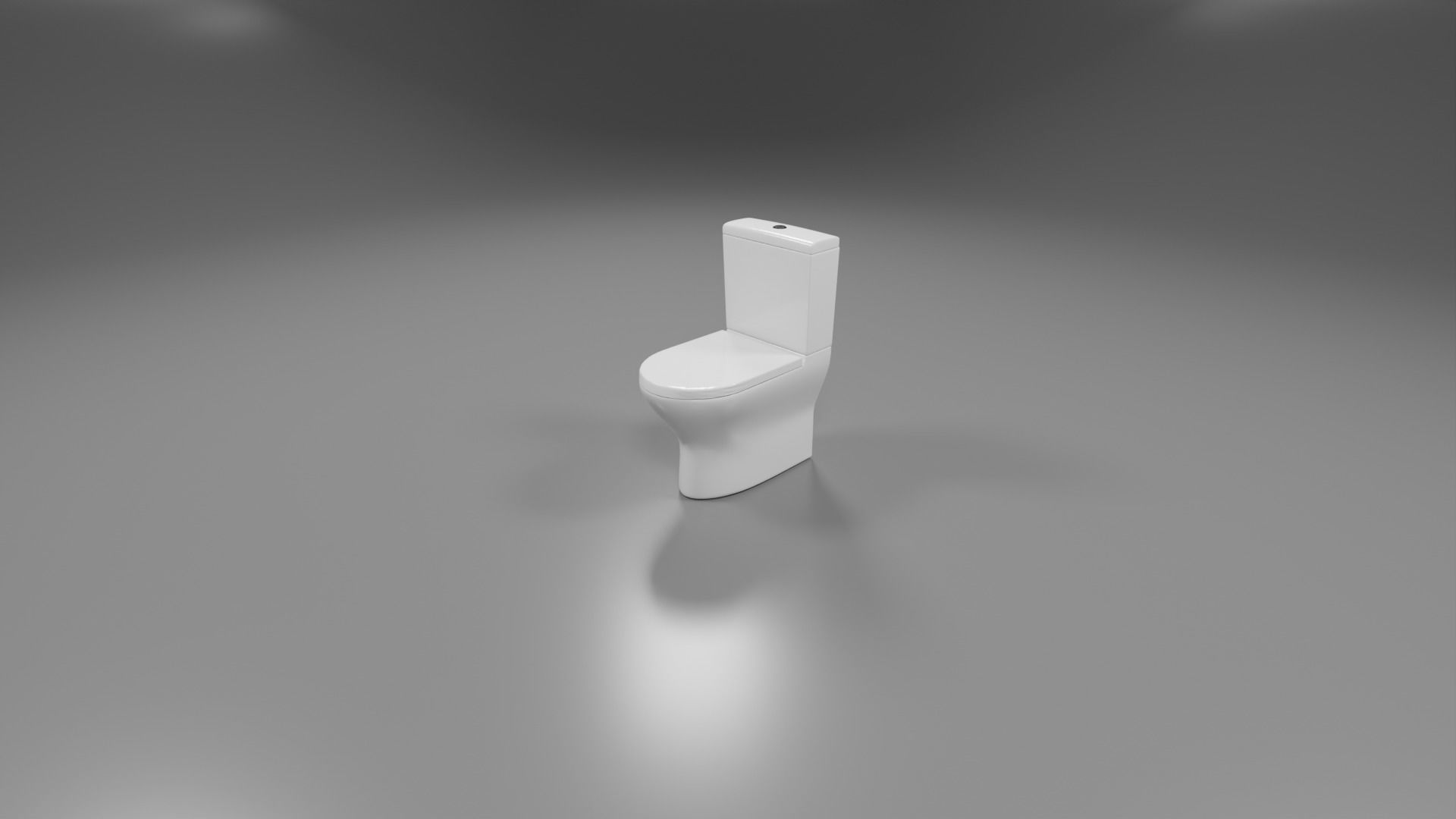 modern toliet 4 Low-poly 3D model_2