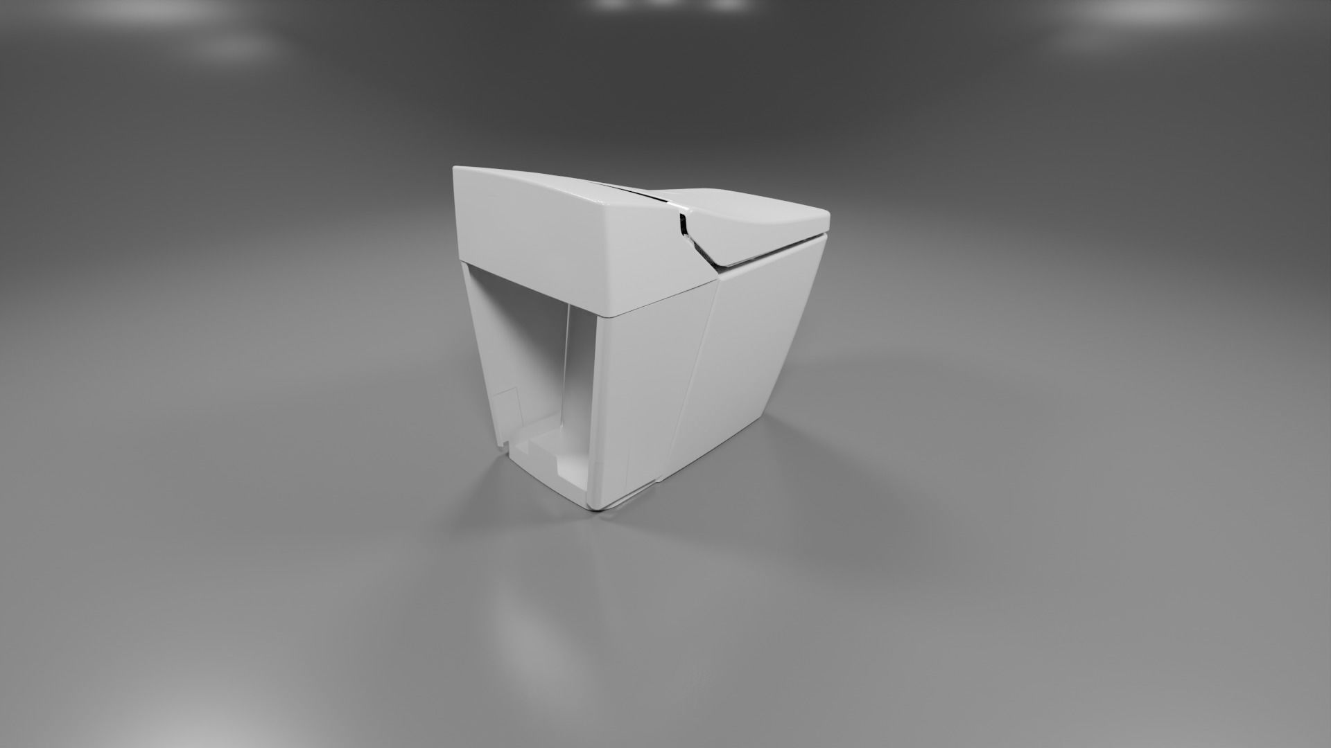 modern toliet 5 Low-poly 3D model_6