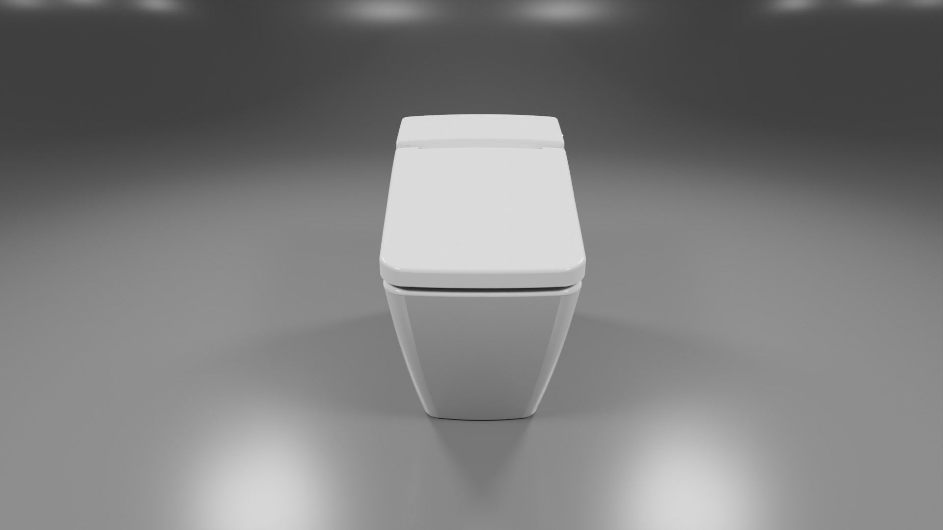 modern toliet 5 Low-poly 3D model_1