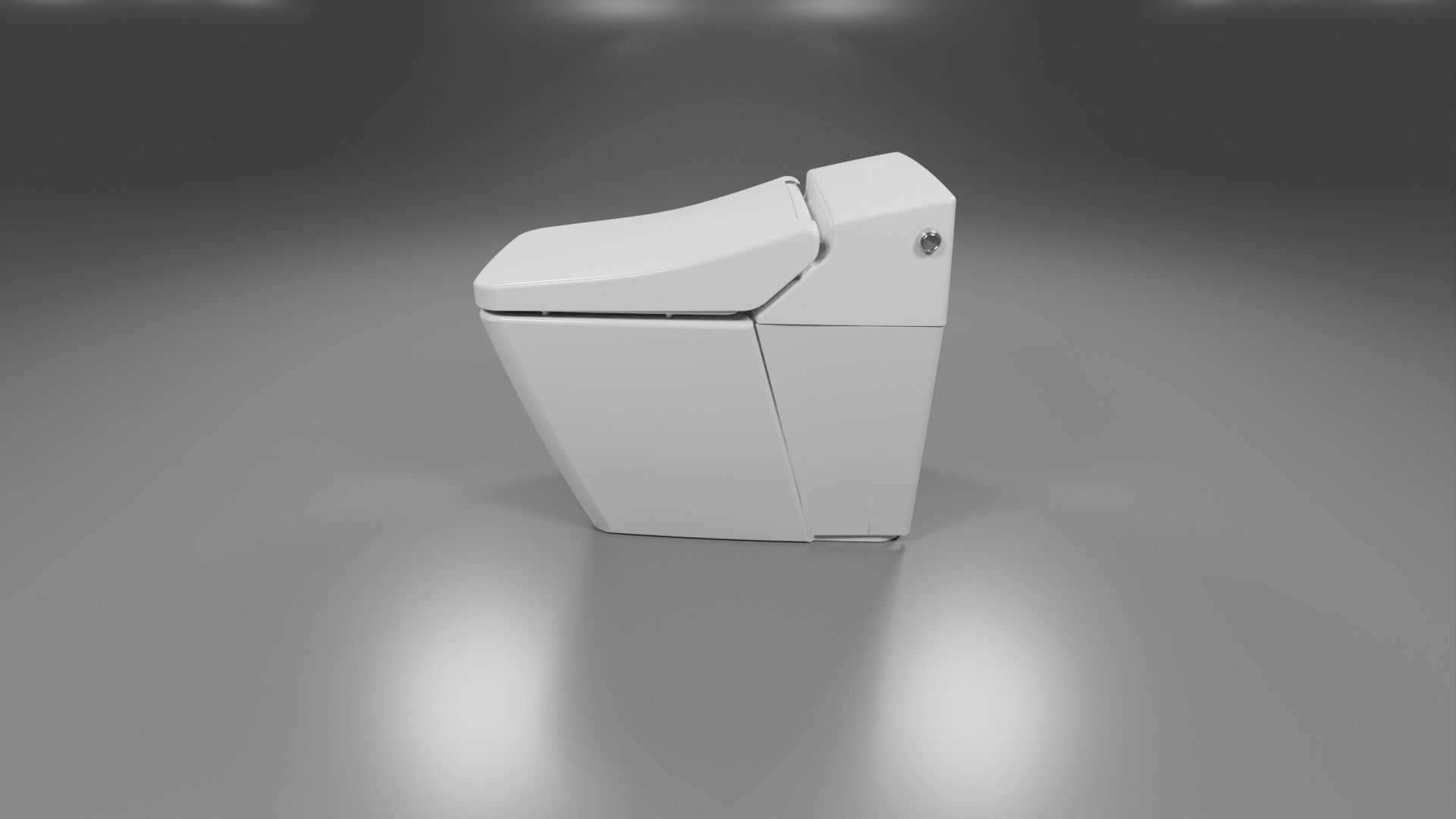 modern toliet 5 Low-poly 3D model_3