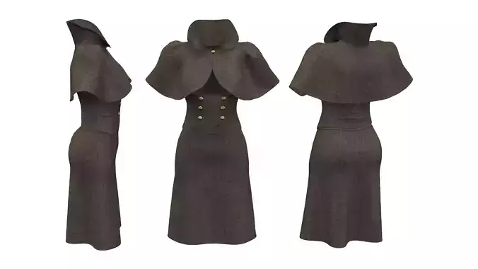 Bolero With Vest and Skirt