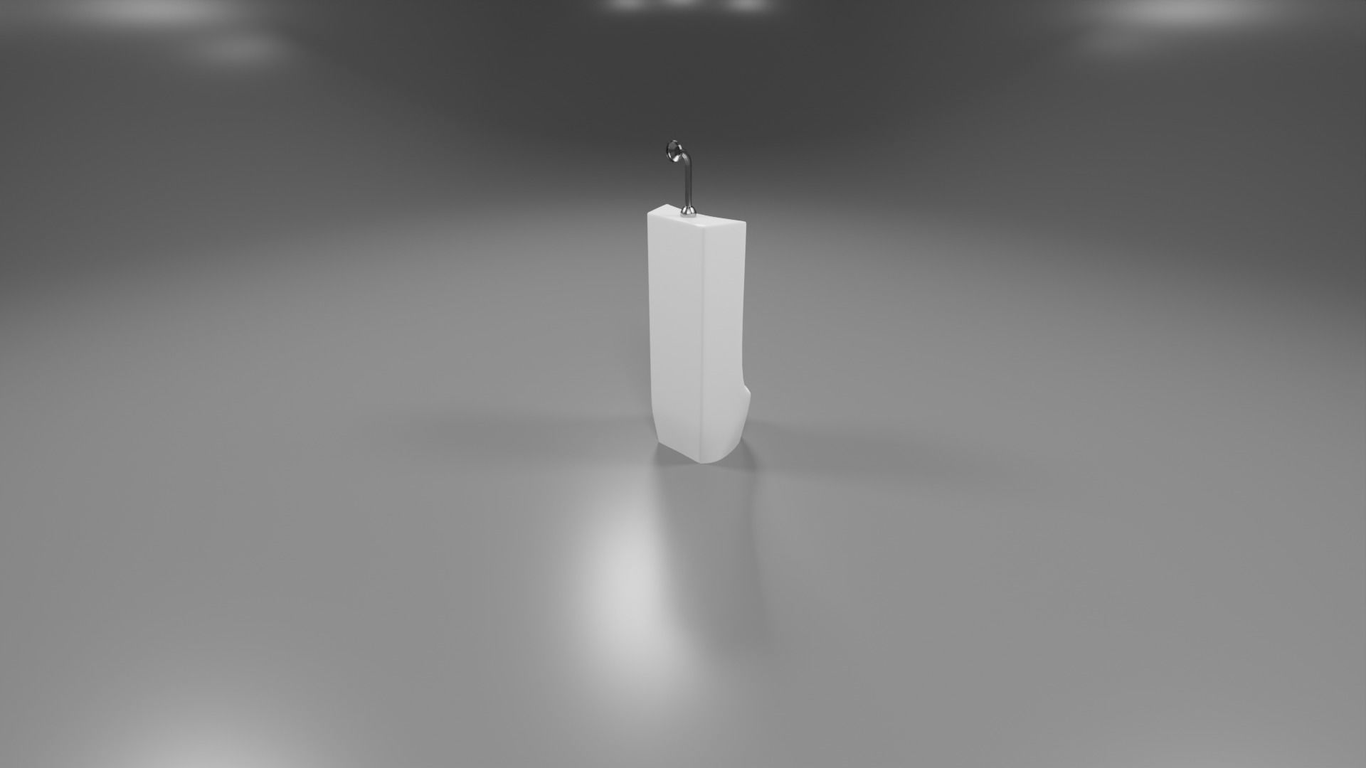 modern urinal Low-poly 3D model_5
