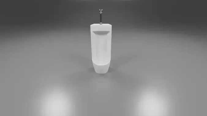 modern urinal Low-poly 3D model