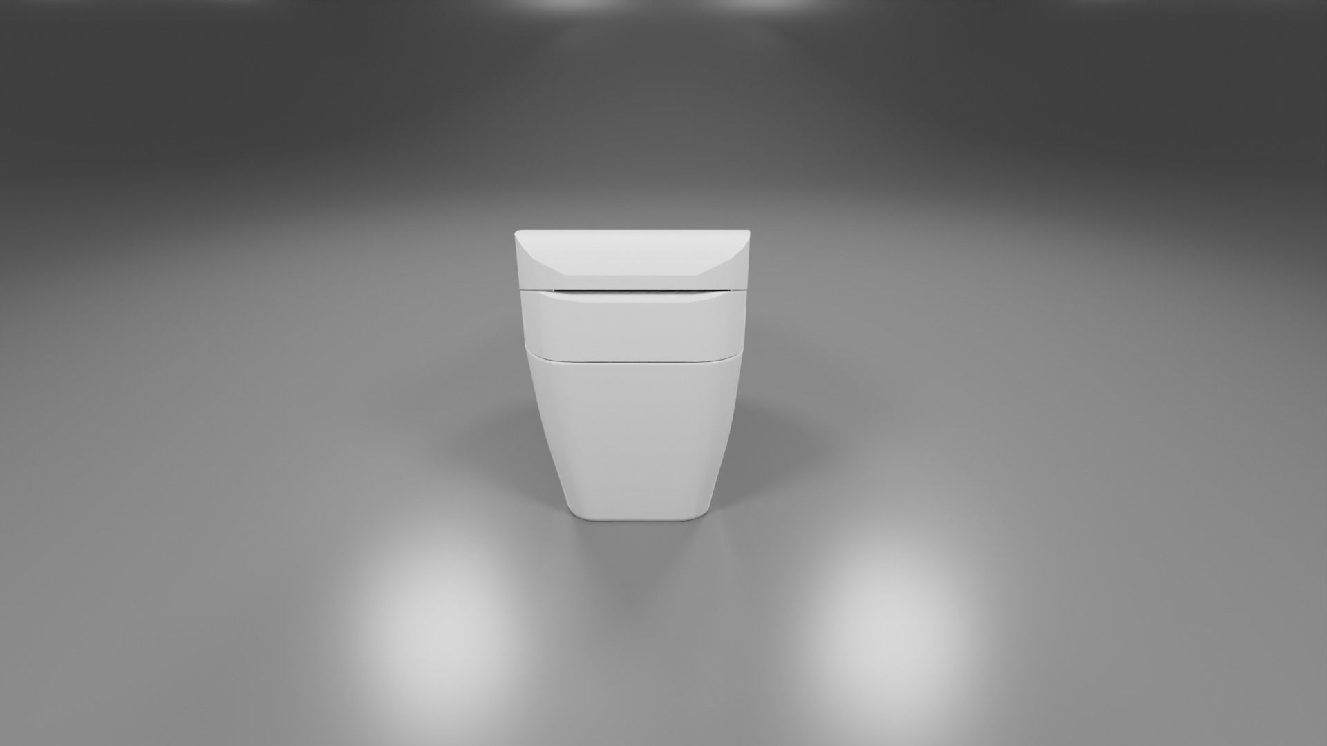modern toliet 6 Low-poly 3D model_6