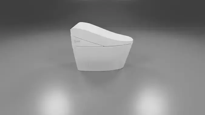 modern toliet 6 Low-poly 3D model