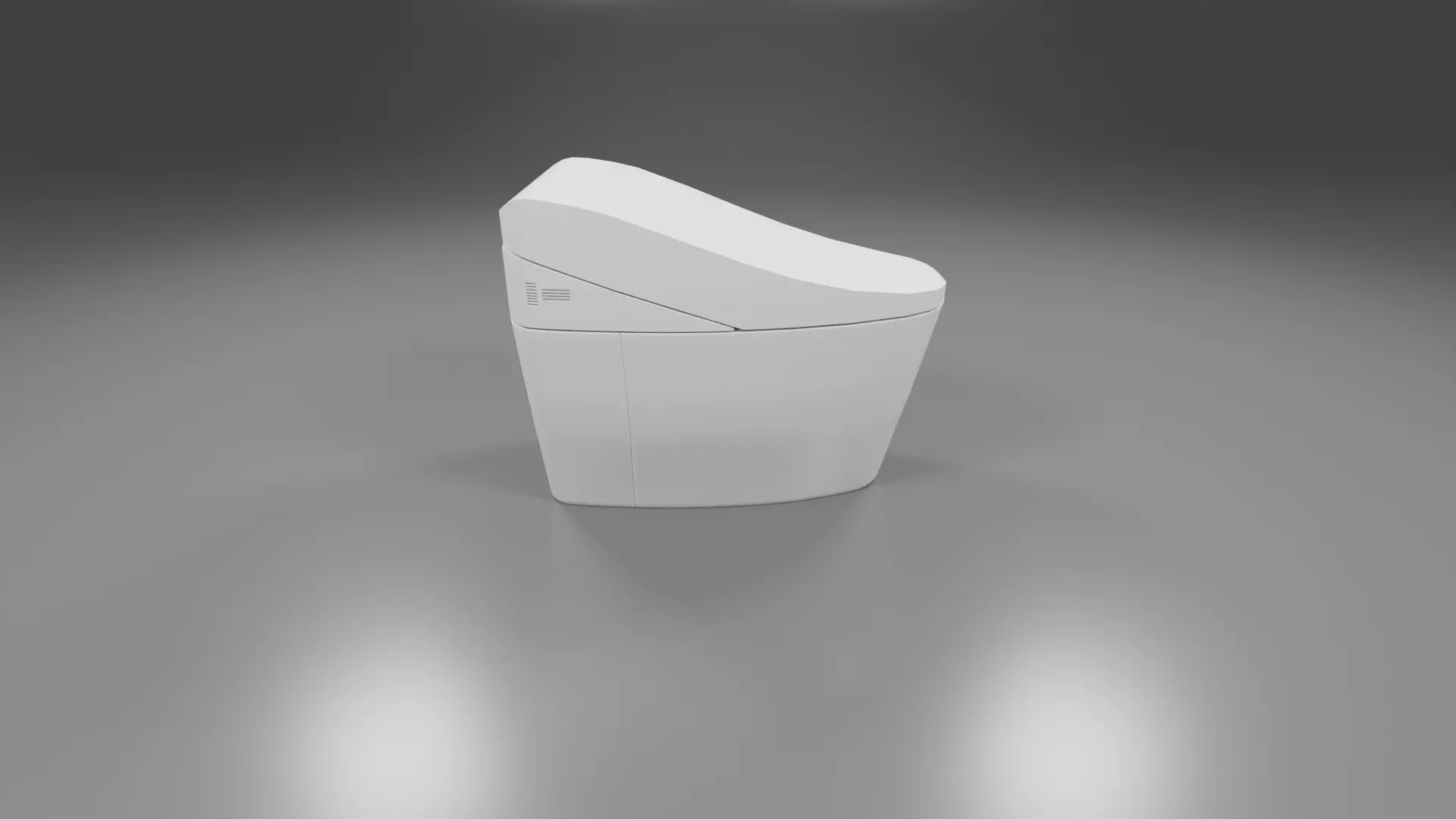 modern toliet 6 Low-poly 3D model_0