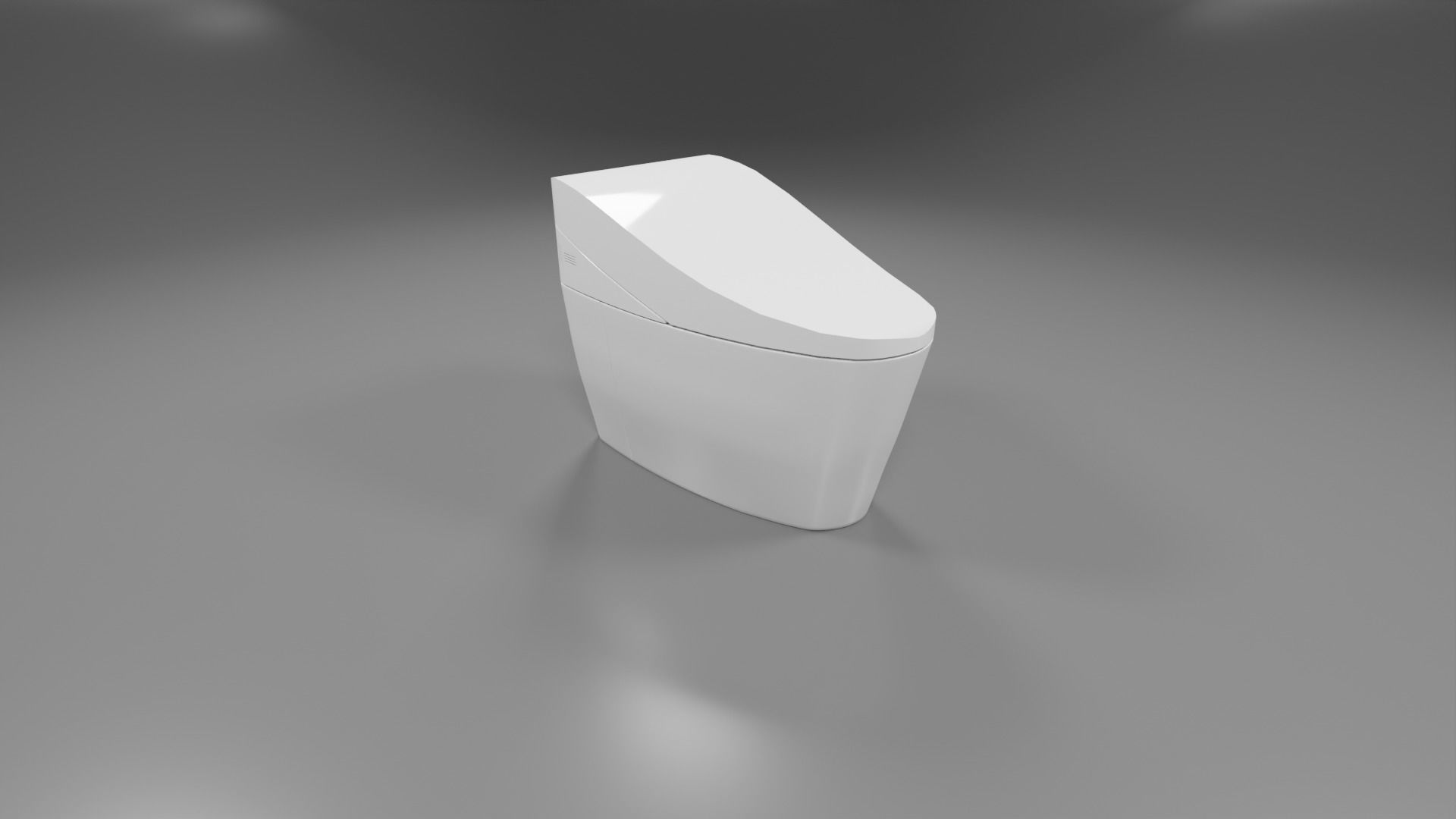 modern toliet 6 Low-poly 3D model_1
