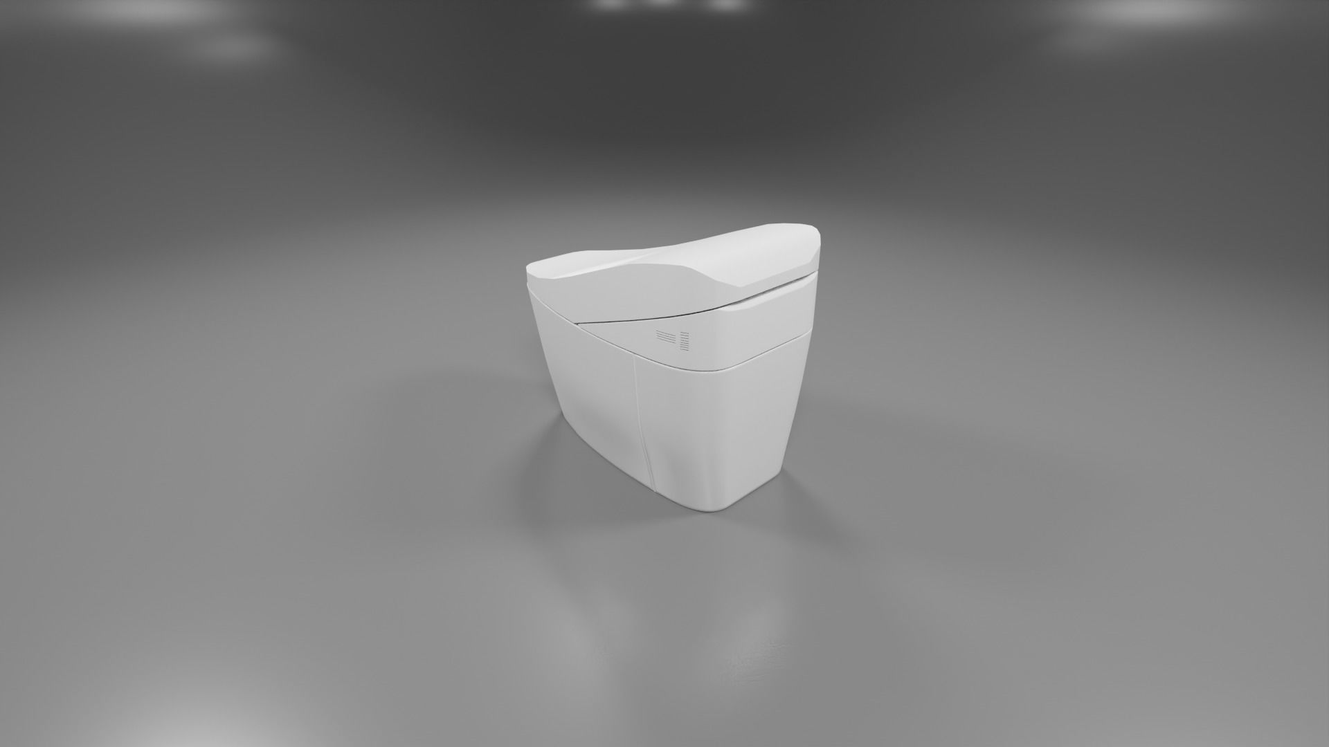 modern toliet 6 Low-poly 3D model_5