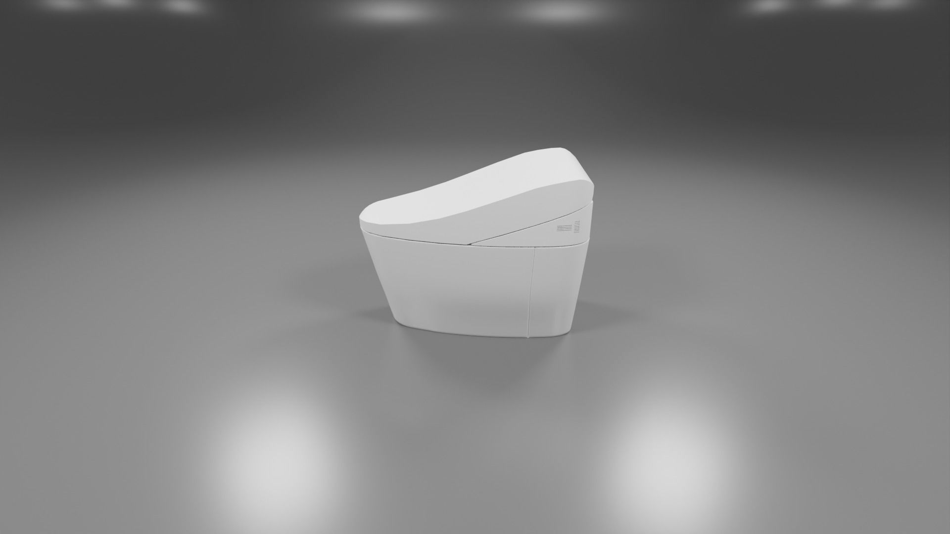 modern toliet 6 Low-poly 3D model_4