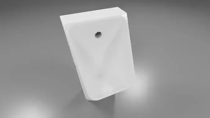 modern urinal 2 Low-poly 3D model
