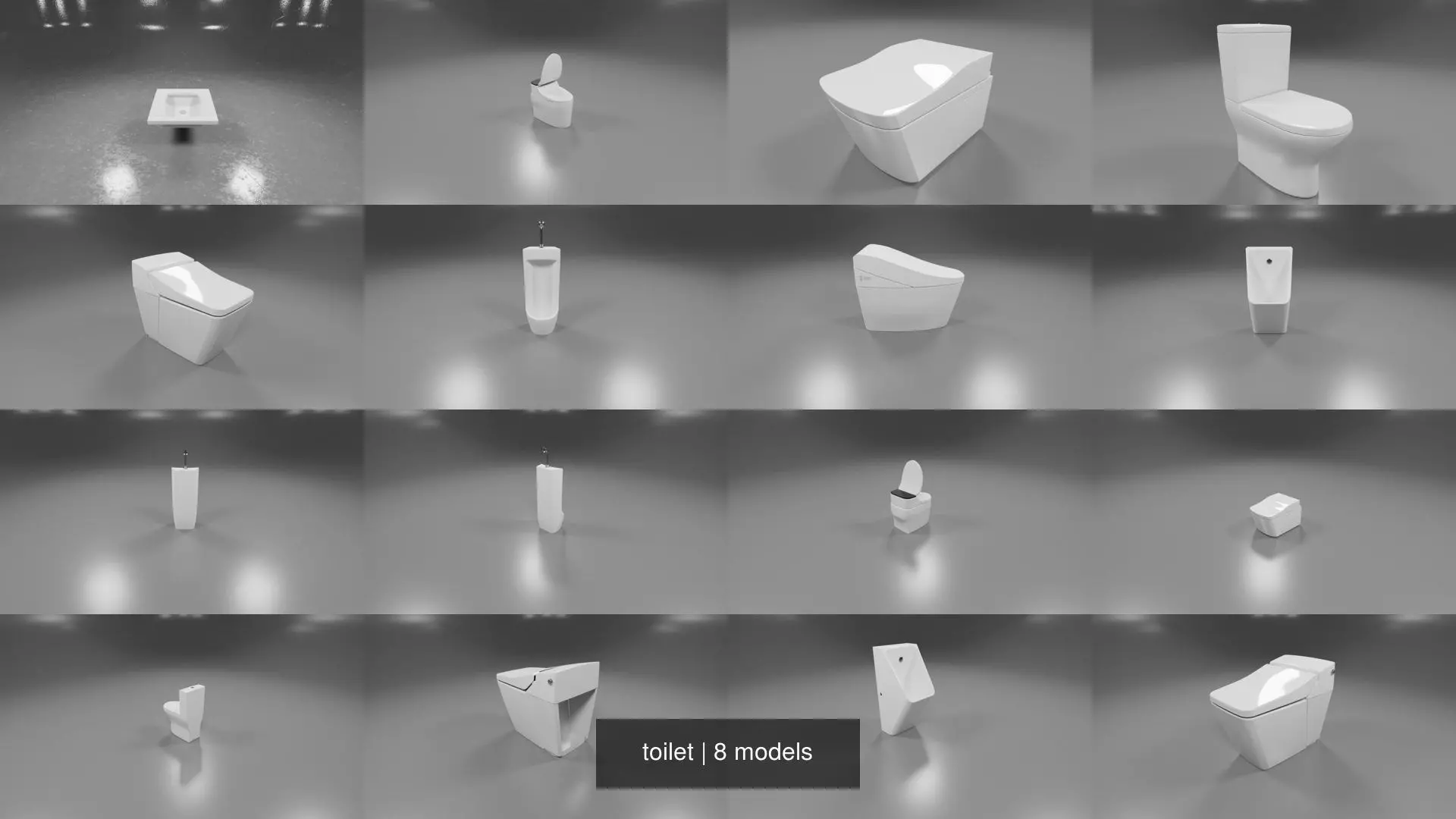 toilet 3D Model Collection_0