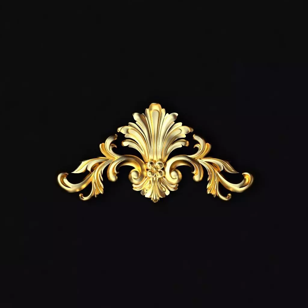 dekor gold ornament 3D model