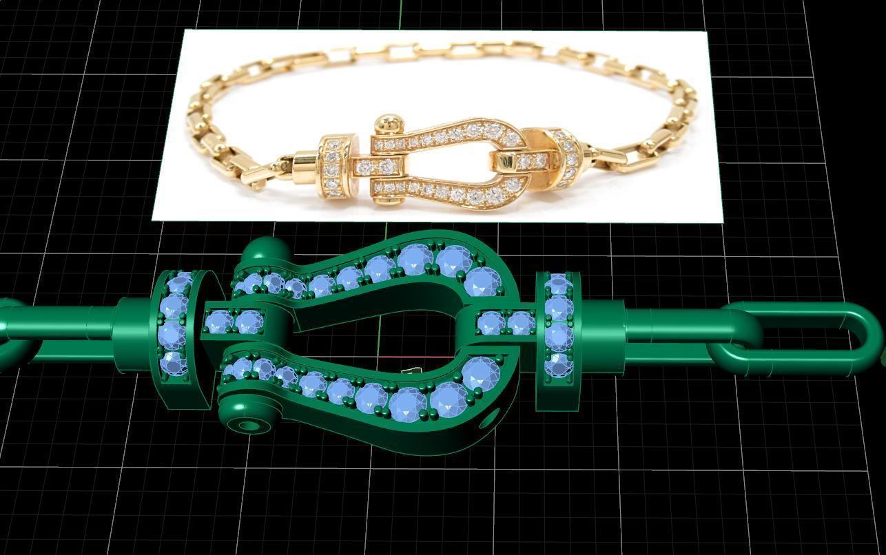 FRED Force Bracelet 3D print model 3D print model_1