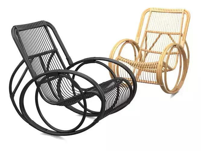TheWaltz rattan chair 3D model