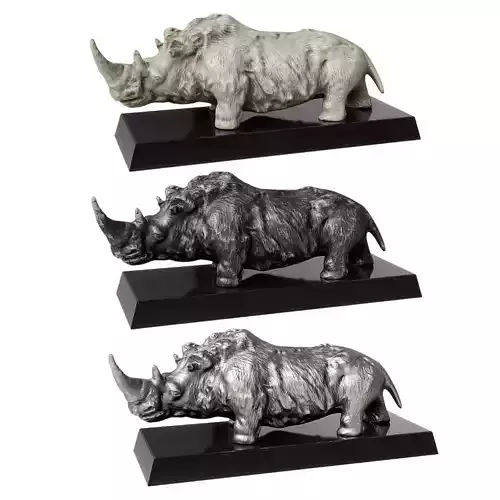 Rhino sculptures