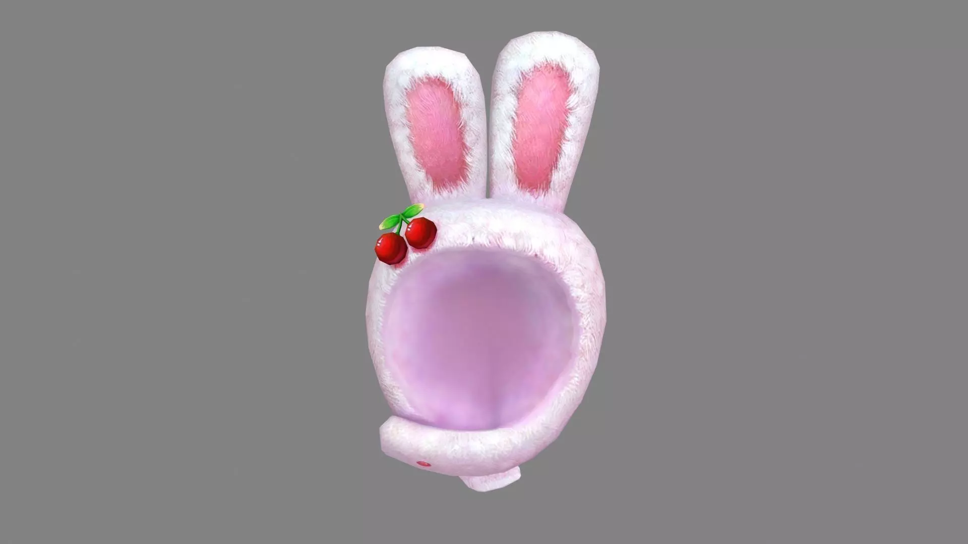 Cartoon bunny headgear - rabbit hat Low-poly 3D model