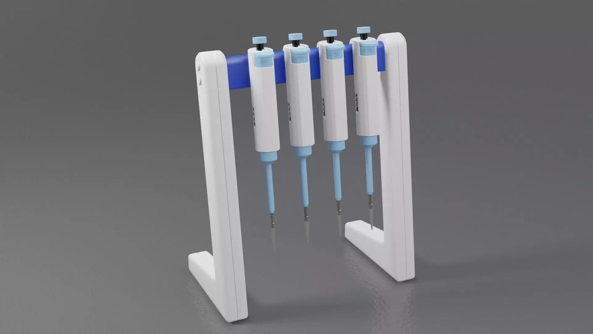Medical Pipette Stand Linear 3D model
